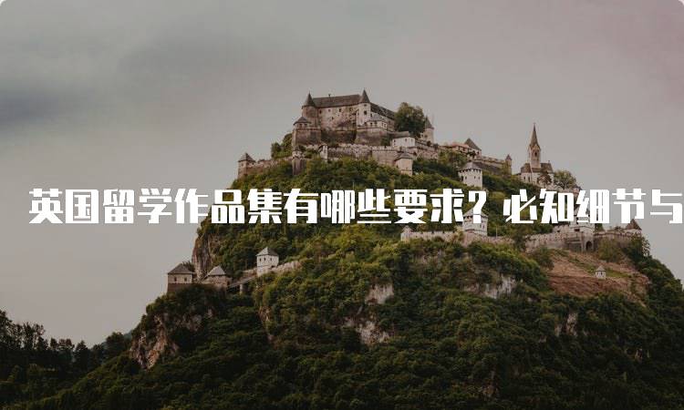 英国留学作品集有哪些要求？必知细节与建议-留学谷