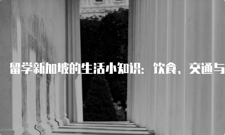 留学新加坡的生活小知识：饮食、交通与文化-留学谷