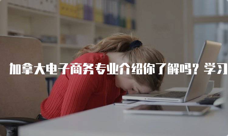 加拿大电子商务专业介绍你了解吗？学习路径与发展机会-留学谷